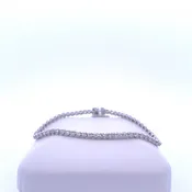 10k White Gold Tennis Bracelet