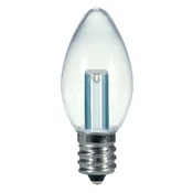0.5 Watt LED - C7 - Clear - 2700K - Candelabra base - 120 Volt - Carded - 12-Pack