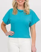 Angel Crew Neck Top -  Beryl