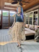 Drama queen printed tulle skirt