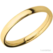 3 mm wide Ultra Comfort (our most comfortable profile) 14K Yellow Gold band.