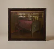 1930S EUROPEAN REALIST BEDROOM INTERIOR