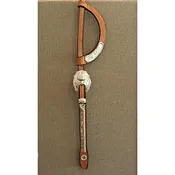 Double Ear Headstall with #175 Silver on Ear, Buckle and Cheeks