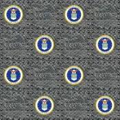 Air Force Military Grate Sykel Cotton Fabric 1554-AF