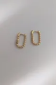 Beaded Rectangle Hoops by Layer the Love