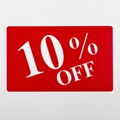 “10% Off” Sign