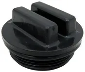 1-1/2" Drain Plug w/O-Ring, Black