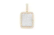 Diamond Rectangle Pendant