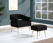 BQ- AC232: 2pc Accent Chair &amp; Ottoman Set