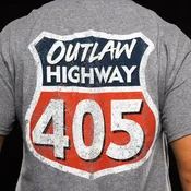 405 Outlaw Highway Shirt - Grey