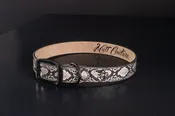 Albino Python Leather Dog Collar