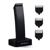 Brookstone Cordless Hair Trimmer - Beard, Hair & Body Grooming, Charging Base, Adjustable