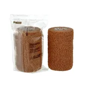 3M Coban Cohesive Bandage - Self-Adherent Tan Wrap, 4" x 5 yd