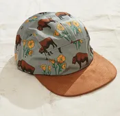 Buffalo Poppy Adjustable Leather Strap Hat