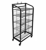 5-Shelf Bakery Display | 30"W x 57.5"H x 18"D | Black