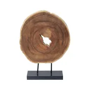 Abstract Teak Sculpture