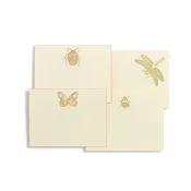 Bugs Assorted Gold Notecards  | Set of 10
