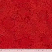 108" Red Orange w Dotted Circles by Whistler Studios