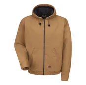 BLENDED DUCK ZIP-FRONT HOODED JACKET- JD20