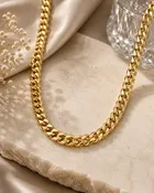 26-Inch 14K Yellow Gold Semi-Solid Chain Necklace