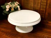 13 Inch White Porcelain Cake Stand — Seven Paths Manor