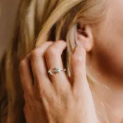 Adjustable Moon And Star Ring, Celestial Silver Ring