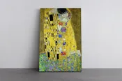 The Kiss 1908 Gustav Klimt Reproduction Canvas Print Wall Art