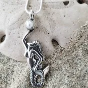 Mermaid Necklace In Sterling Silver