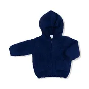 Angel Dear Chenille Hooded Jacket - Navy