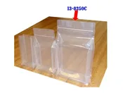5.5" x 2.75" x 9.5" x 2.75" (20-30oz) Clear Stand-Up / Box Pouches / 1,000