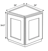 AA BAE24 - Base End Corner Cabinet