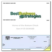 Bottom Check Template for Sage 50