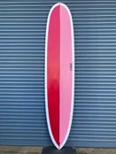 Jube’ Refined Classic Longboard (Size: 9’2″, Tail: Pin, Color: Split Red/Pink Tint)