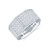 Men's Platinum Diamond Band