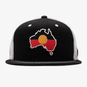 Aboriginal Flag Flatbill Snapback Hat