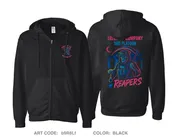 102nd MP Co Comfort Unisex Cotton Blend Full-Zip Hooded Sweatshirt - b9R8Lf