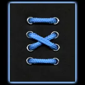 6-7 Eyelet Light Blue Round Laces (102 cm / 40 in)