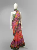 Saree in Tropical Floral Motif