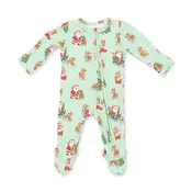 Angel Dear Baby Boy Holiday 2 Way Zipper Footie