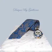 Royal Blue Paisley Necktie
