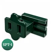 18/2 Female Slide On Vampire Plug, SPT-1, Green, Breakaway Tab - Pack of 50