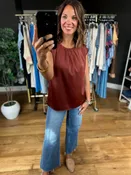 All For You Pleat-Detail Top