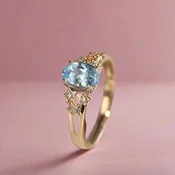 Aquamarine Breeze Ring