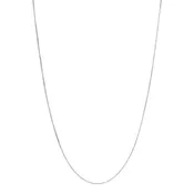 14k White Gold Core Box Chain -VE-053D-W-18