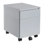 22″ Mobile Box File Pedestal – Metal Files, Storage & Pedestals – PM22BF-SV