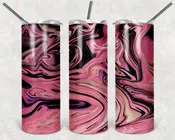 Abstract Pink Swirl 20oz Tumbler