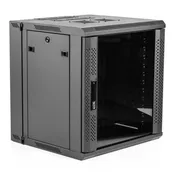 12U, 21" Deep Sectional Wall Rack, Glass Door-GRW2012509