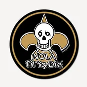 Nola Til Ya Die Fleur De Lis Sticker