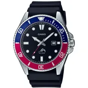 Casio Analog MDV106B-1A2V Watch 46.3mm - Black/Silver