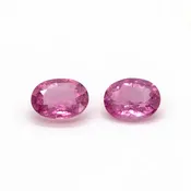 1.00ctw Pink Tourmaline Oval 6x4mm Loose Pair